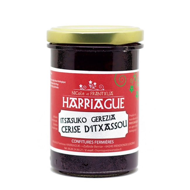 Confiture de cerise d'Itxassou Bio Harriague