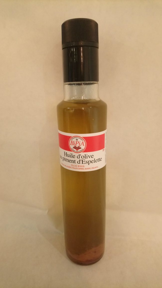 Huile d'olive au Piment d'Espelette