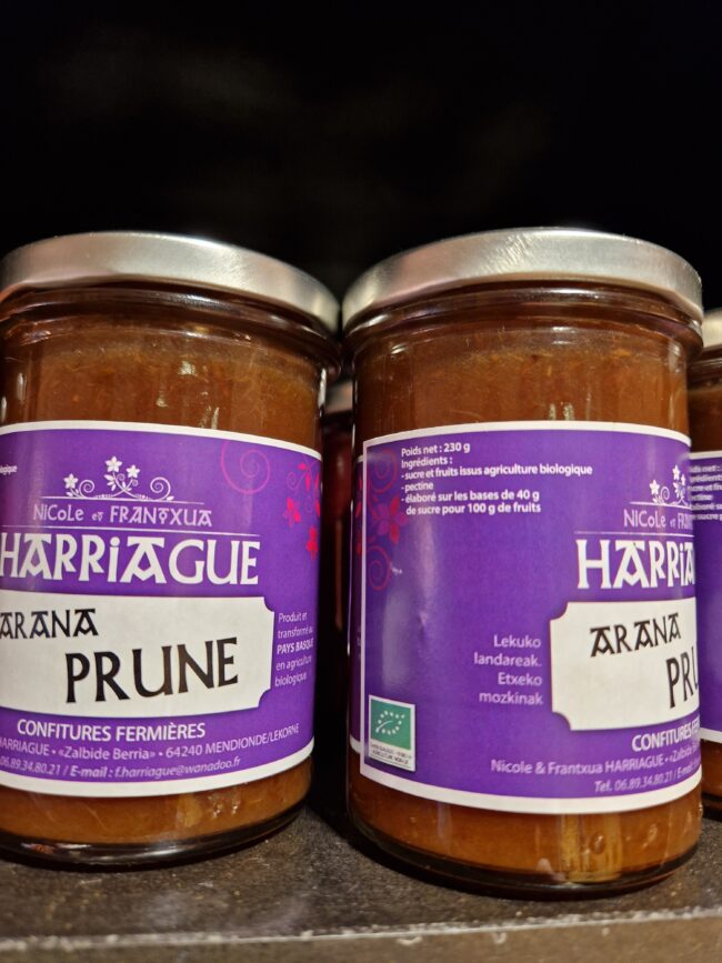 Confiture fermière bio Prunes